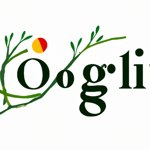 איור של הלוגו של גוגל השזור בסניפים אורגניים, המייצגים קידום אורגני.