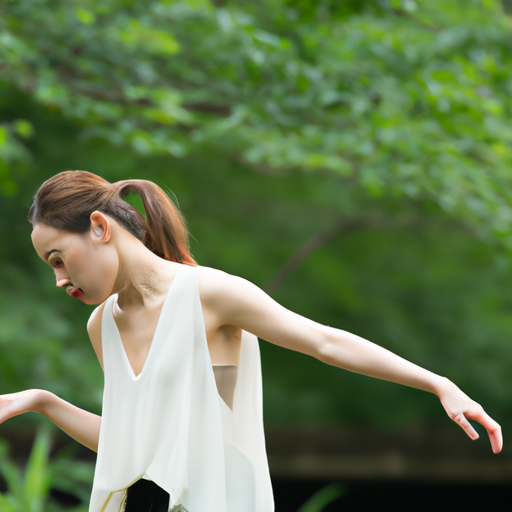 רקדנית צעירה המפגינה בגרות רגשית והבנת הסיפור הרגשי של הריקוד